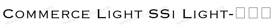 Commerce Light SSi Light字体转换